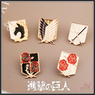 Trâm cài áo in hình anime Attack On Titan Series 02 trang trí cho quần áo túi xách 