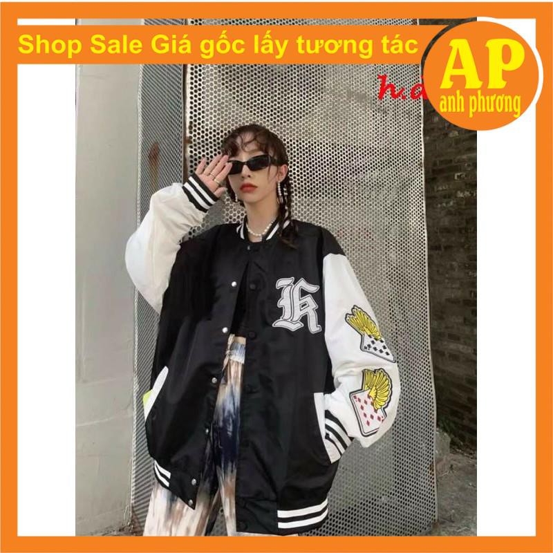 [Mã WASTUP5 giảm 10% tối đa 20K đơn 99K] Áo khoác bomber Quân Bài