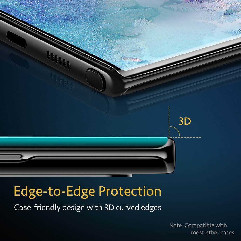 Samsung Galaxy Note 10 note10 Plus + 10+ note10+ 3D Curved edge Screen Protector Tempered Glass Film