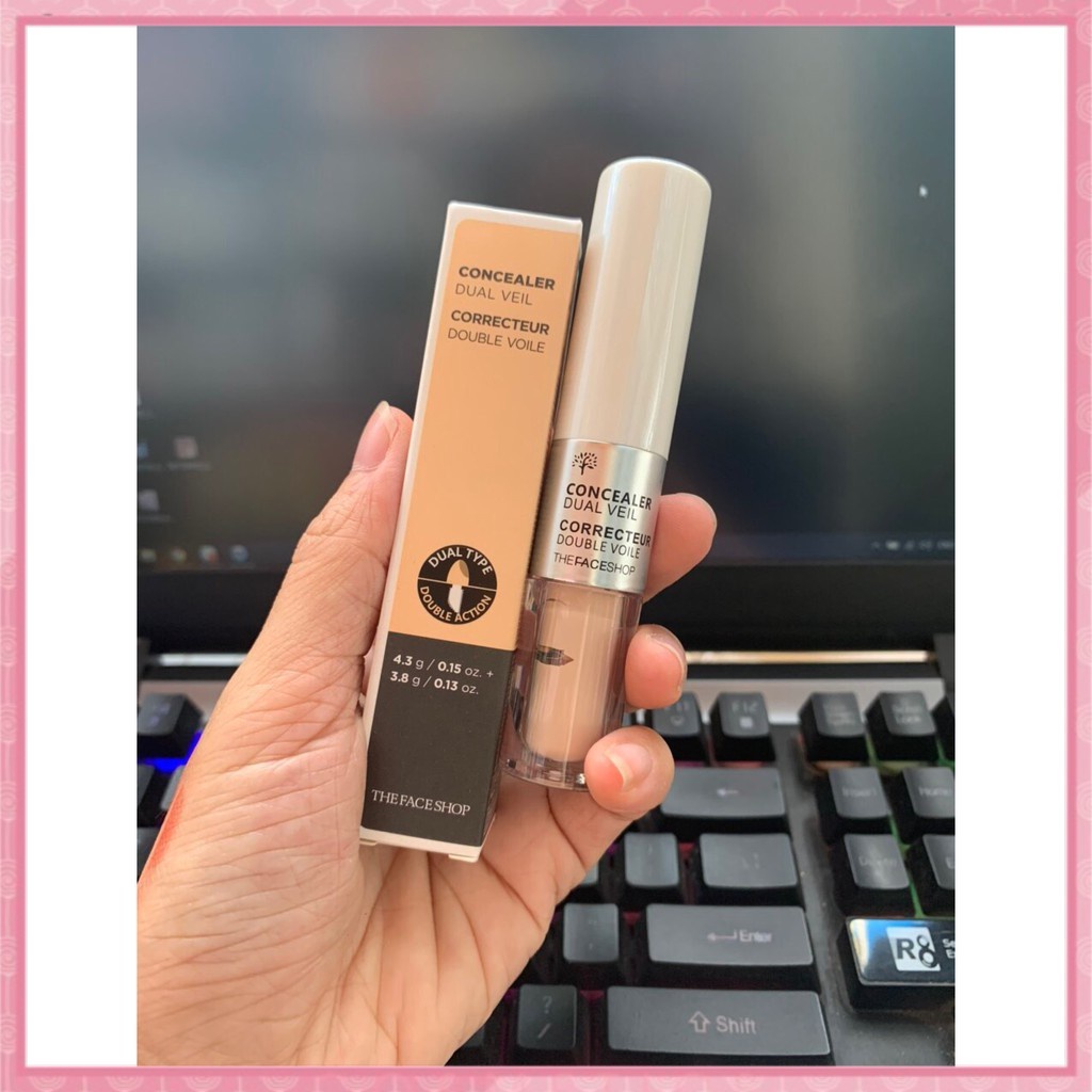 Kem Che Khuyết Điểm 2 đầu CONCEALER DUAL VEIL