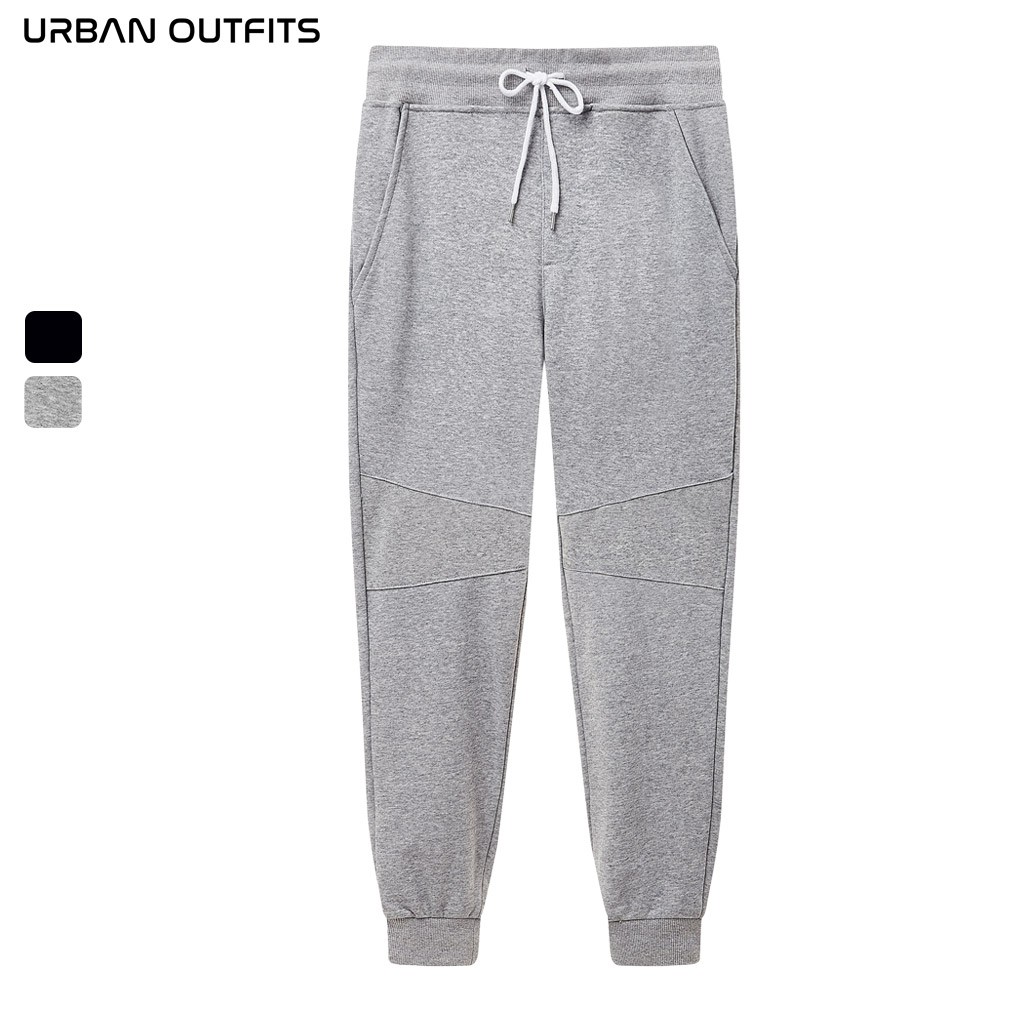 Quần Jogger Nam Nữ URBAN OUTFITS Ống Suông Trơn JOR04 Co Bo Thun Cotton Nỉ