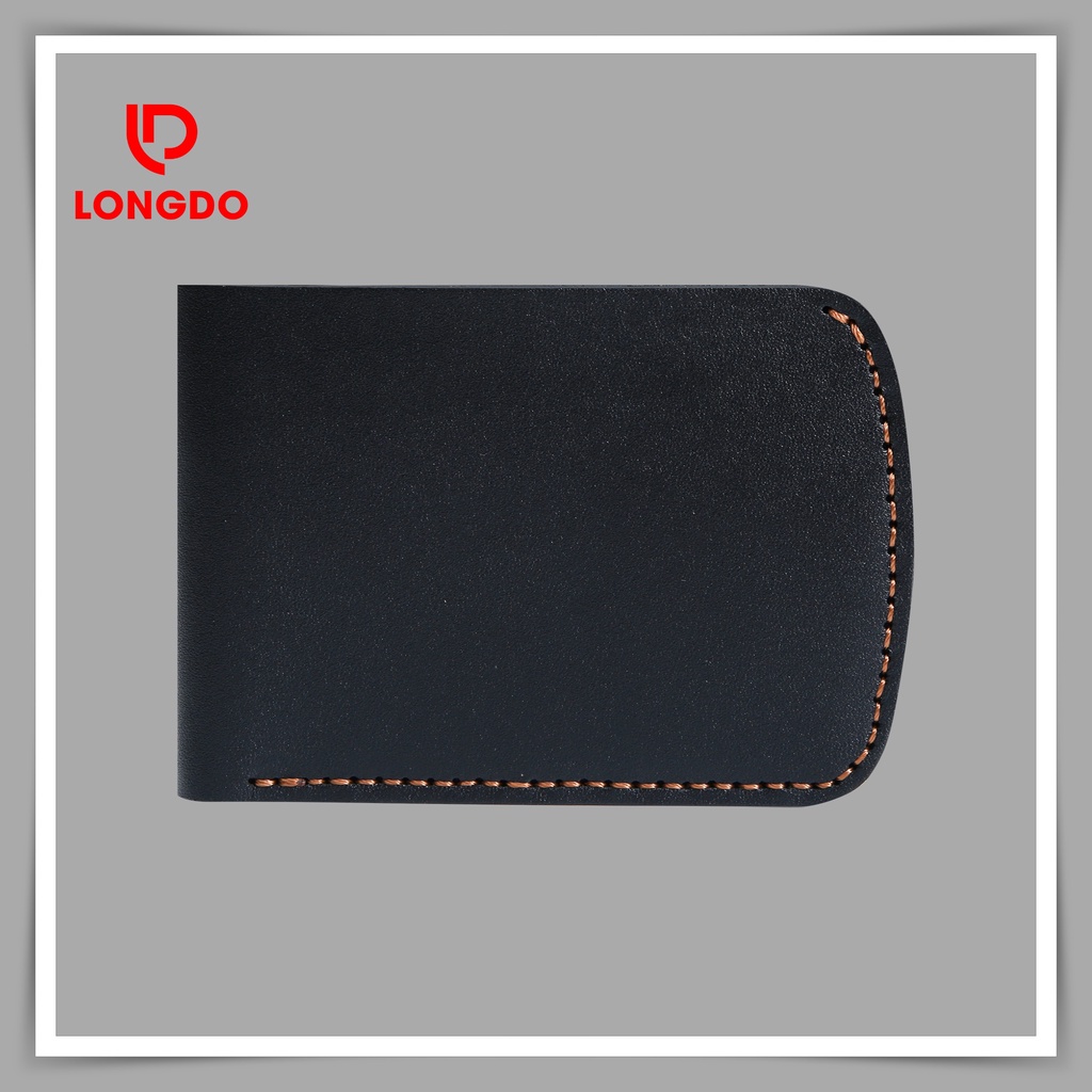 Ví nam da bò thật - Bảo hành 5 năm - Hàng chính hãng thương hiệu Longdo Leather - B04