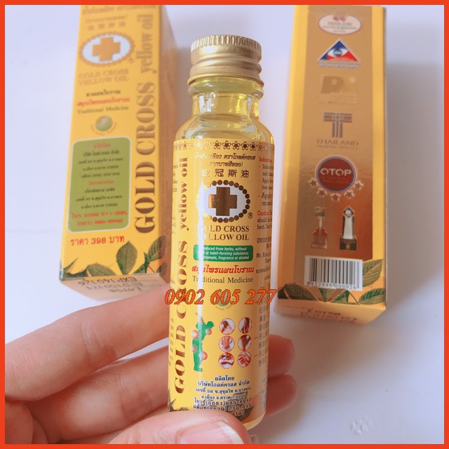 [Combo] 6Chai Dầu thảo dược Thái Lan Thập Tự Vàng 24ml