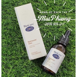 Tăng Sức Đề Kháng BioCare Zinc Dạng Giọt 30ml của Úc