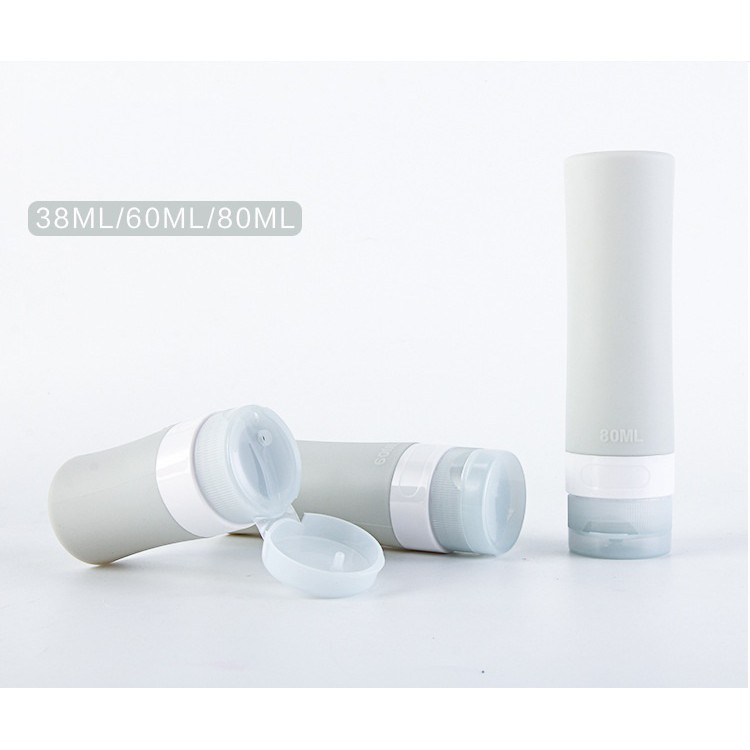 Lọ Silicon đứng chiết mỹ phẩm du lịch 38ml, 60ml, 80ml