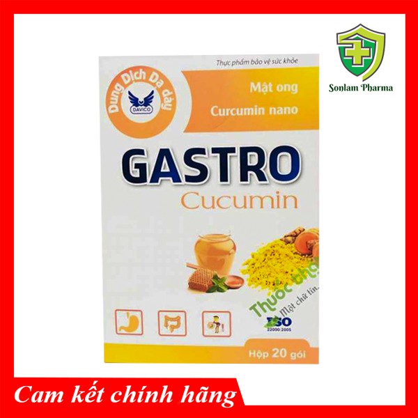 Thực Phẩm Chức Năng Gastro Cucumin Hỗ Trợ Giảm Triệu Chứng Viêm Loét Dạ Dày Tá Tràng - Hộp 20 Gói