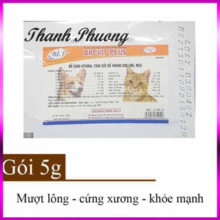 ( ) Vitamin bổ sung dinh dưỡng Bio Plus cho chó mèo thú cưng 5gr ( PETLN )