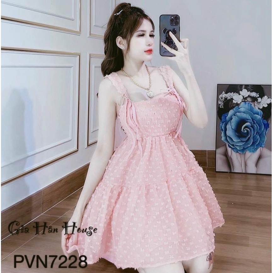 (Free Ship) Đầm Xô Hột Có Mút Có Lót Hở Lưng Siêu Hot Cho Các Chị Em UP Valetina Shop