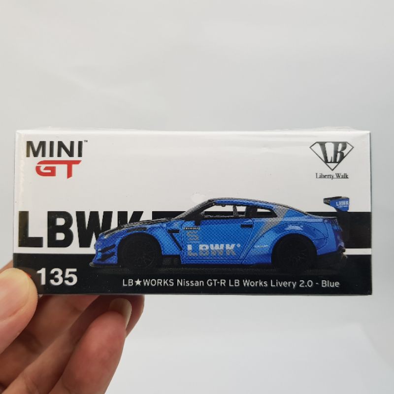 Cánh Lướt Gió Mini Gt 135 Nissan Gt-R (R35) Type 2 Phiên Bản Màu Xanh Dương 3