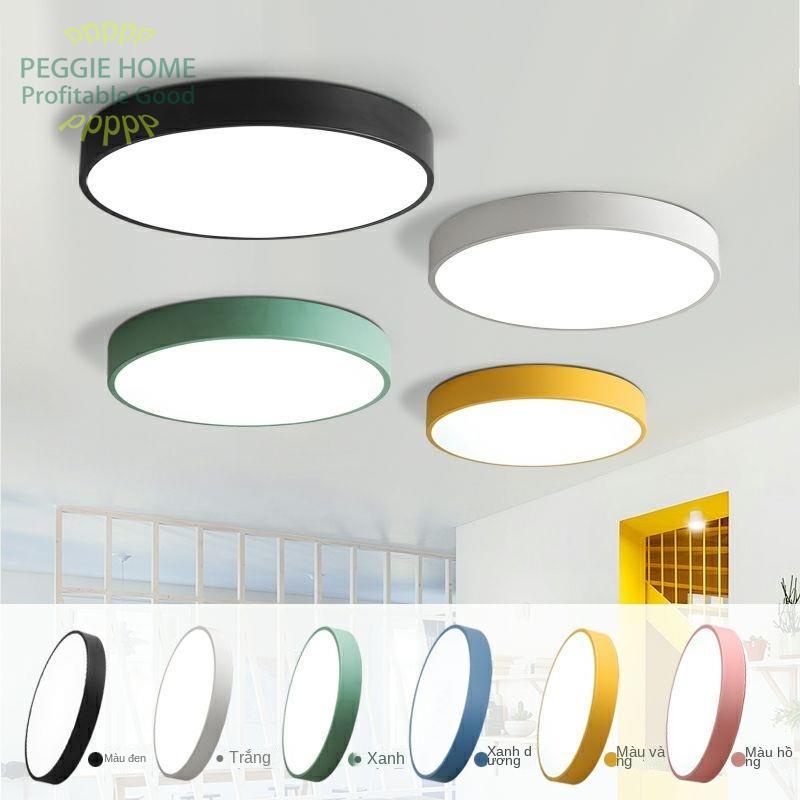 PEGGIE HOMEđèn led tiết kiệm điện siêu sáng âm trần mỏng tròn phòng ngủ hành lang ấm áp và lãng mạn lối đi