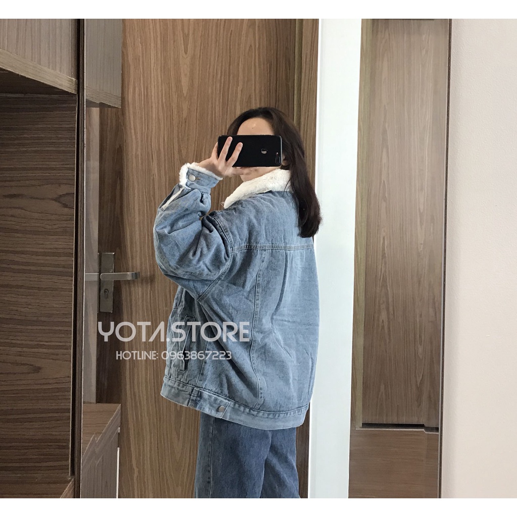 Áo khoác jeans lót lông - KL60