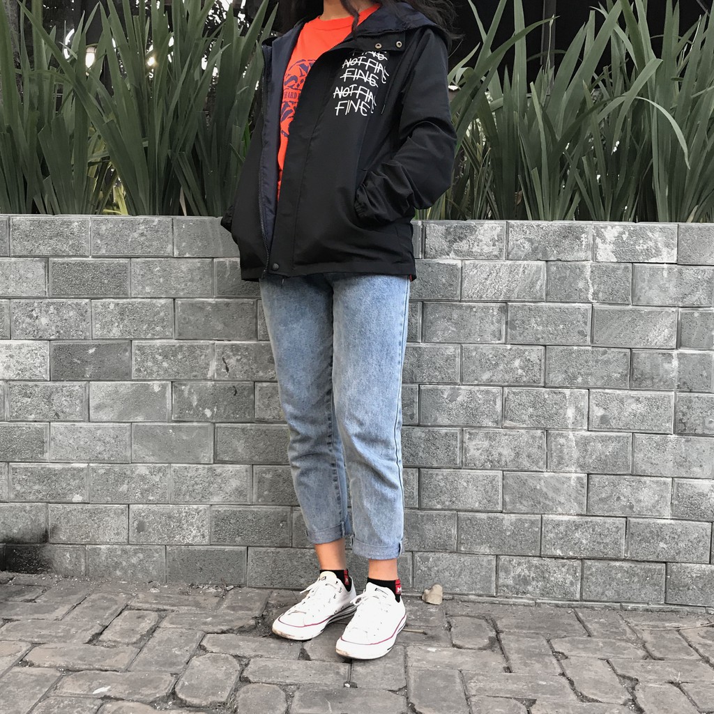 Áo Khoác Dù 2 Lớp [Fine Not Fine] Chống Nước (UNISEX) | BigBuy360 - bigbuy360.vn
