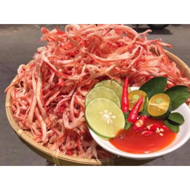 Mực hấp cốt dừa xé sợi hộp 200g đồ ăn vặt - ăn là mê Bếp yêu Meli | BigBuy360 - bigbuy360.vn