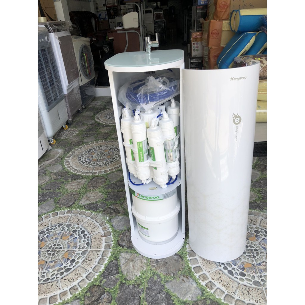 Máy lọc nước RO hydrogen ion kiềm Kangaroo KG100EO 7 lõi - Hàng trưng bày