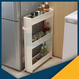 Kệ nhựa 3 tầng nhà tắm có bánh xe 9257