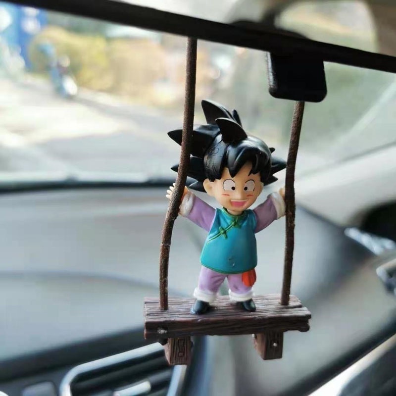 Dây Treo Trang Trí Gương Chiếu Hậu Xe Hơi Hình Nhân Vật Son Goku Dễ Thương