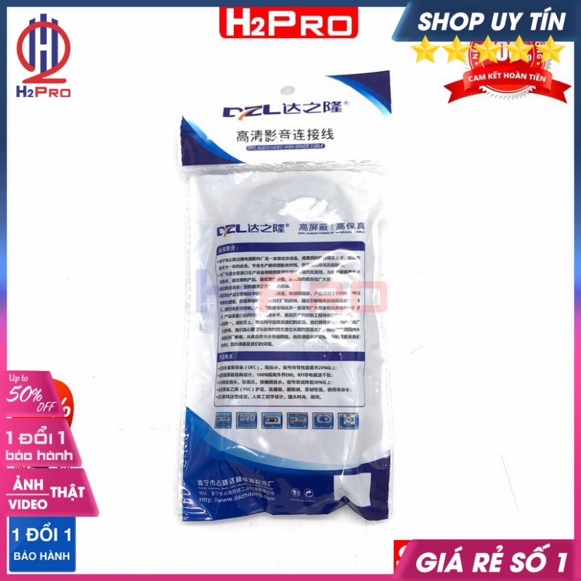Cáp Nối Dài Cổng 3.5mm, Dây Cáp Nối Dài 1.5M-5M Cho Tai Nghe Phích Cắm 3.5mm, Jack Mạ Đồng, Chống Sôi Nhiễu-H2Pro Audio