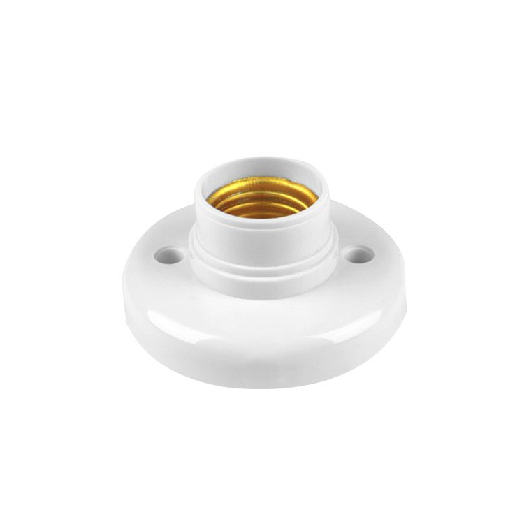 Chuôi Bóng Đèn Tròn Trắng E27 Bằng Nhựa