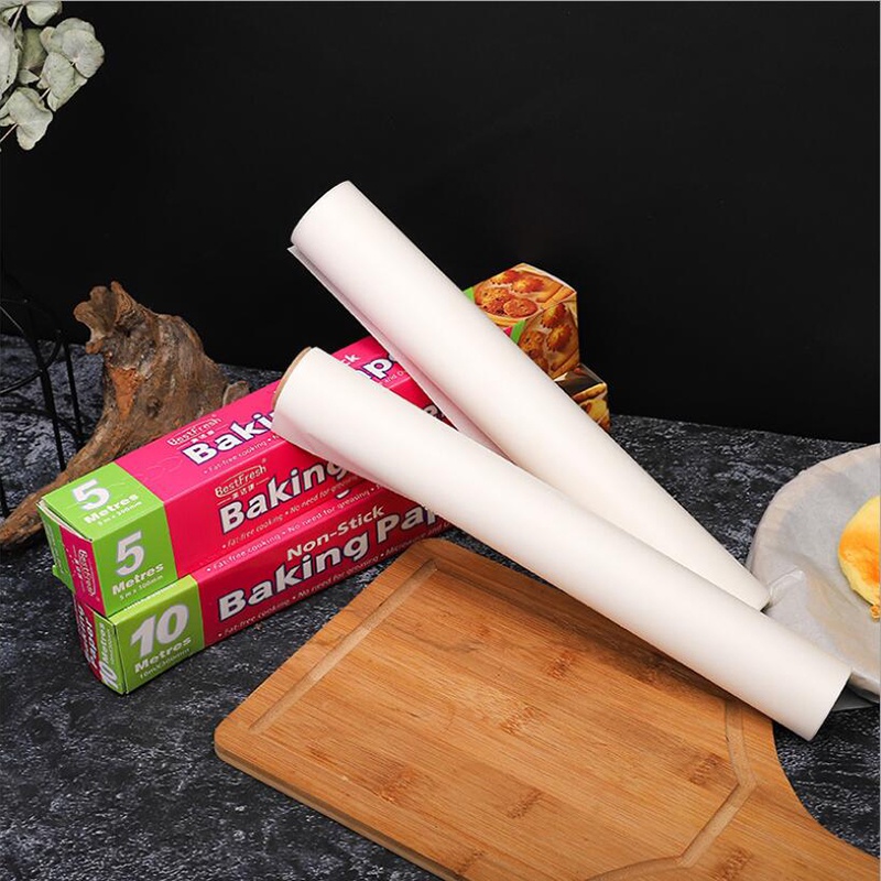 Cuộn Giấy Nướng Bánh / Bbq 2 Mặt Bằng Silicone Dài 5m Chống Dính