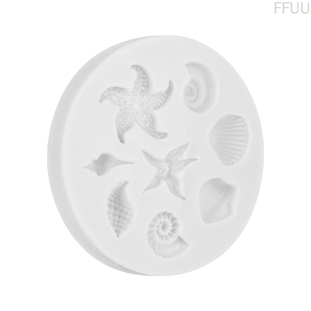 Khuôn Silicone Tạo Hình Làm Bánh Kẹo Hình Vỏ Sò 3d Diy 86
