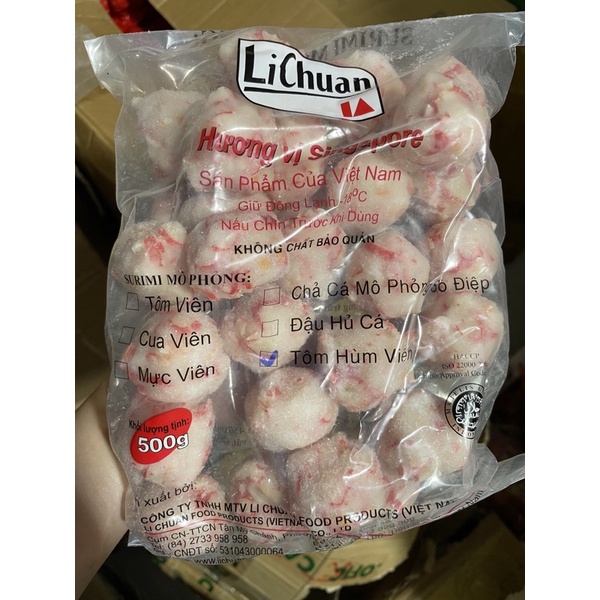 TÔM HÙM VIÊN SINGAPORE 500Gr
