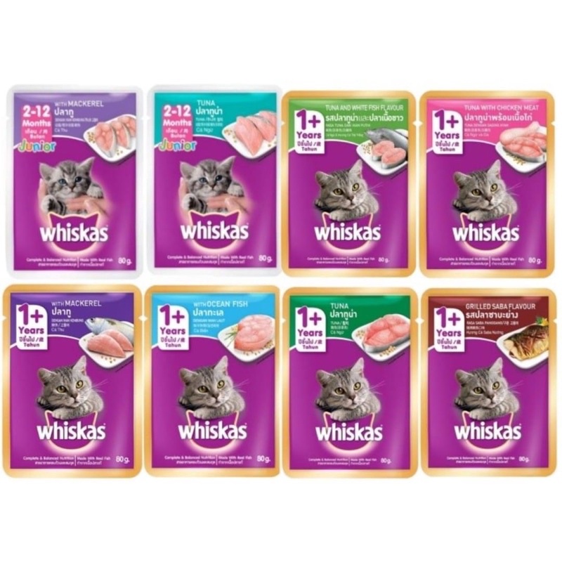 Súp whiskas dành cho mèo con và trưởng thành 80gr