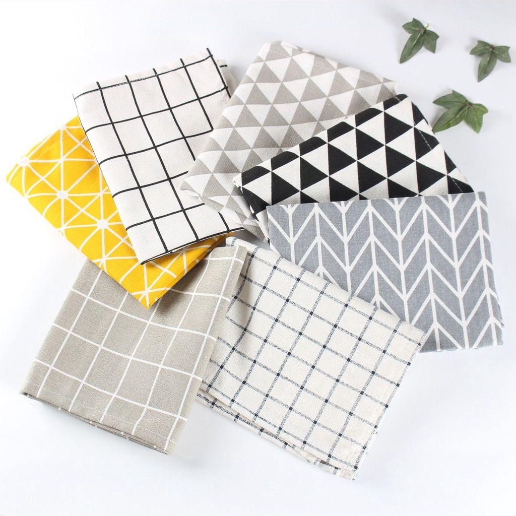 MIQUEL Table Napkin Delicate Comfortable Antislip Table Mat Heat Insulation Mat Napkin Fabric Cotton Handkerchief