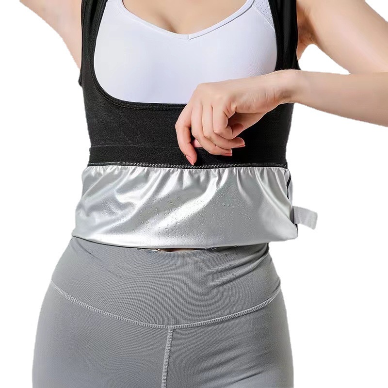 [Tráng Bạc Full] Áo Sinh Nhiệt Hở Ngực Phủ Bạc Nano Hỗ Trợ Giảm Cân, Đổ Mồ Hôi, Đốt Cháy Mỡ Bụng Big size