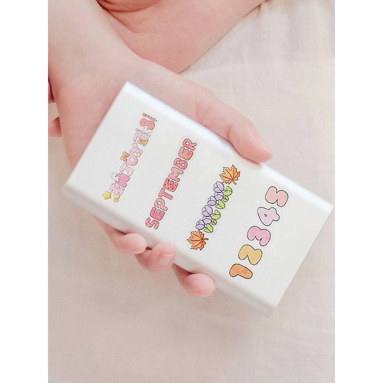 Tmdbyx Set 48 Miếng Dán Chữ Tiếng Anh Dễ Thương Dùng Trang Trí Điện Thoại/ Sổ Tay