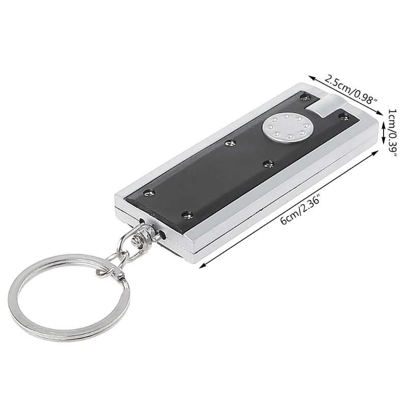 ✿Đèn Pin Mini Siêu Sáng Bằng Nhựa Có Móc Khóa Tiện Lợi