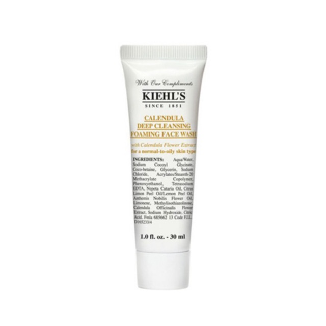 SỮA RỬA MẶT /  Sữa rửa mặt Kiehls Calendula Deep Cleansing Foaming Face Wash Kiehls 30ml
