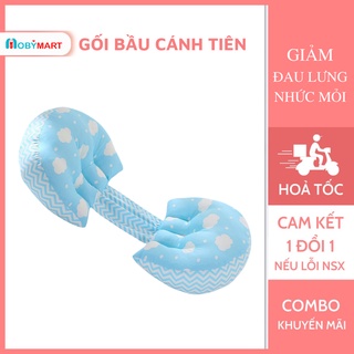 Gối ôm bà bầu - gối bầu cánh tiên giảm đau lưng giúp ngủ ngon hơn chăm sóc sức khỏe thai kì MobyMart