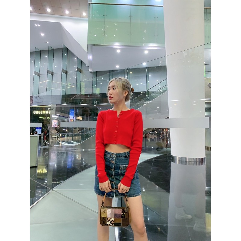 áo cardigan len 💙 freeship 💙  Áo len croptop nữ | BigBuy360 - bigbuy360.vn