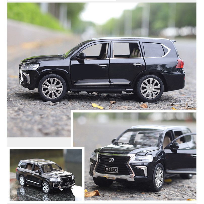 Xe mô hình hợp kim Lexus LX570 tỉ lệ 1:24, 2 màu Đen, Trắng