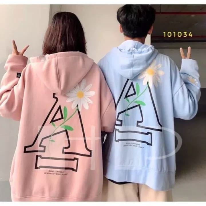 ( ảnh thật ) áo khoác nỉ unisex nam nữdây kéo chữ A vải nỉ bông dày 2 lớp cho các cặp đôi , nhóm lớp