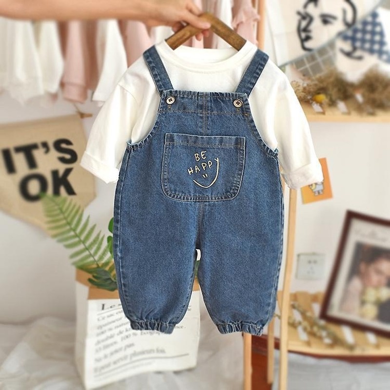 Quần yếm Jeans thời trang xuân thu cho bé