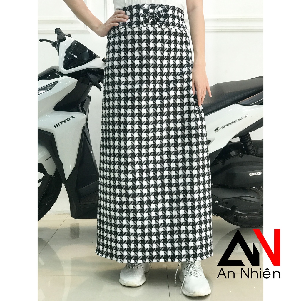 ❖váy chống nắng loại 1 tà chất liệu kaki mềm co giãn cố định bằng miếng dán kết hợp nút bấm