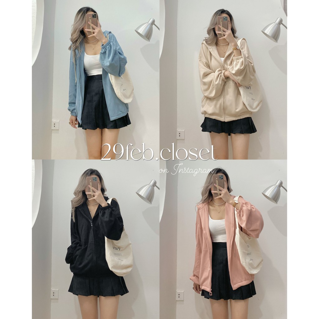 Áo khoác hoodie zip nỉ da cá dày dặn (Ảnh video 29feb chụp) | BigBuy360 - bigbuy360.vn