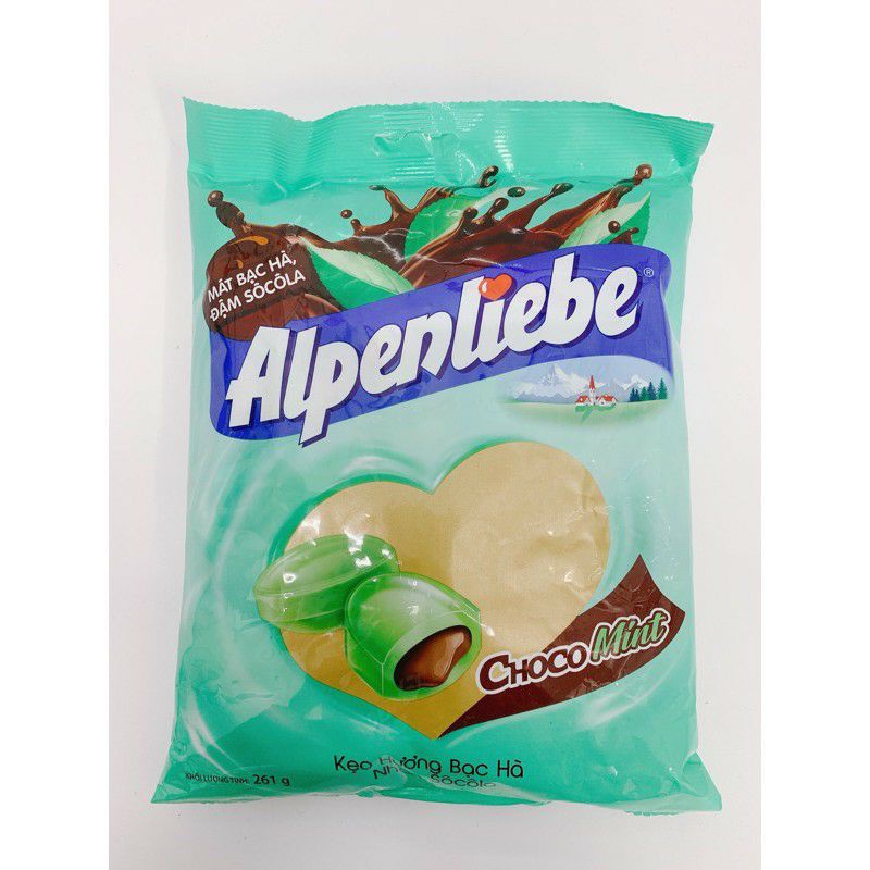 Kẹo Cứng Alpenliebe Chocomint Bạc Hà Nhân Socola [GÓI 90 VIÊN]