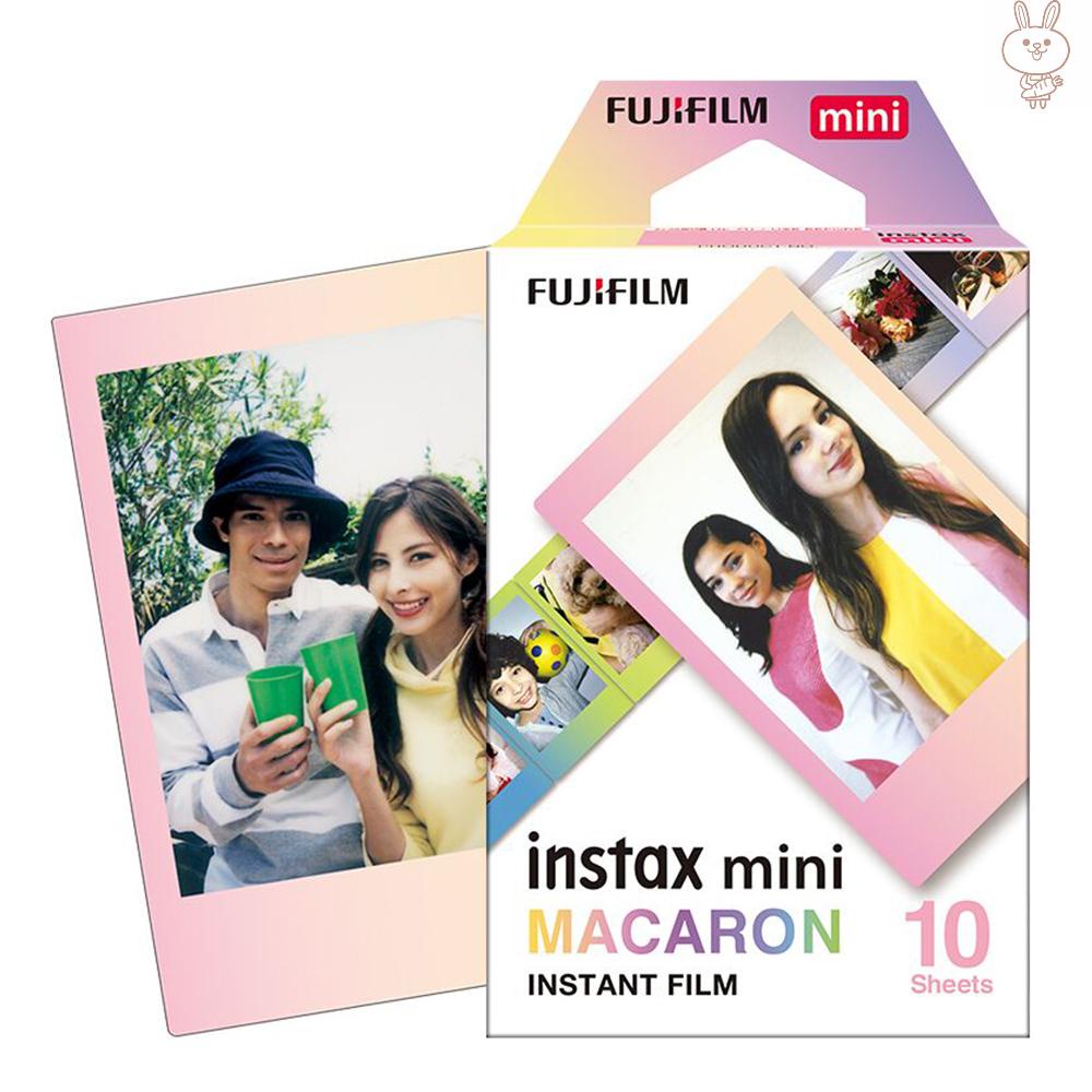 OL Fujifilm Instax Mini 10 Sheets MACAROON Gradual Color Film Photo Paper Instant Print for Fujifilm Instax Mini7s/8/25/50s/70/90 SP-1/SP-2 Smartphone Printer