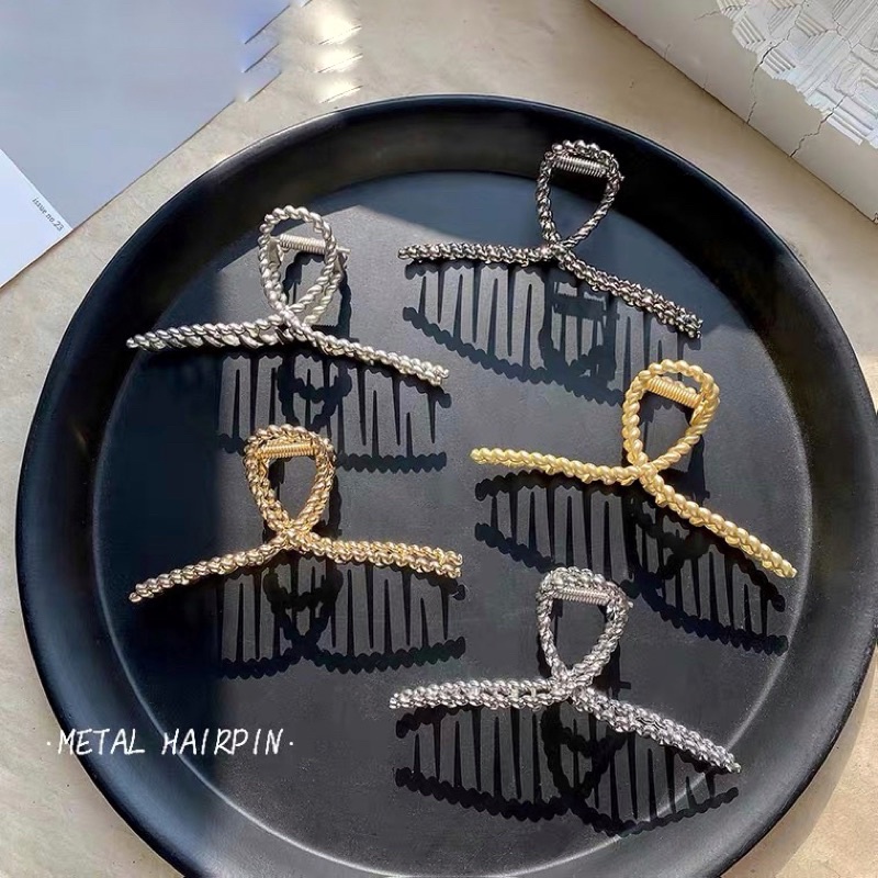 Kẹp tóc kim loại Hàn quốc đính đá