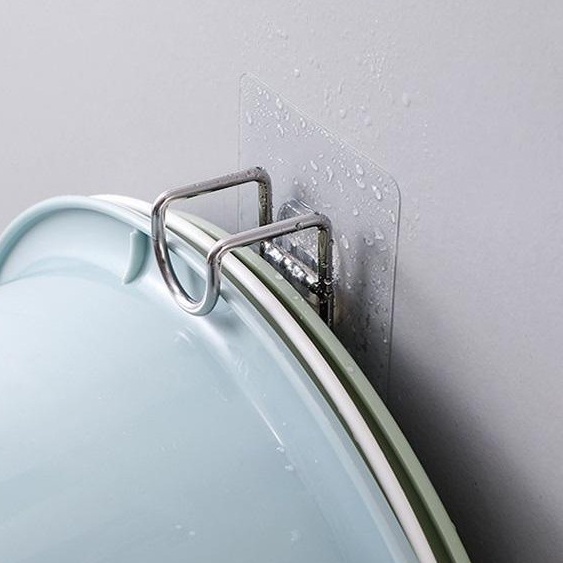 Móc dán treo thau chậu bằng Inox 304 - MEGAMART