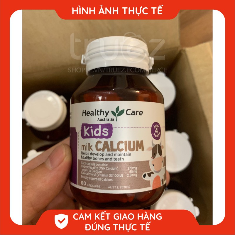 Canxi sữa Úc bổ sung canxi cho bé [ÚC] Healthy Care Milk Calcium [Chính hãng]