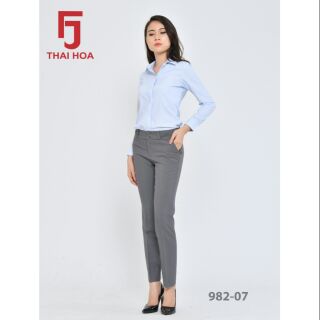 Quần tây Thái Hòa màu ghi mã 982-07
