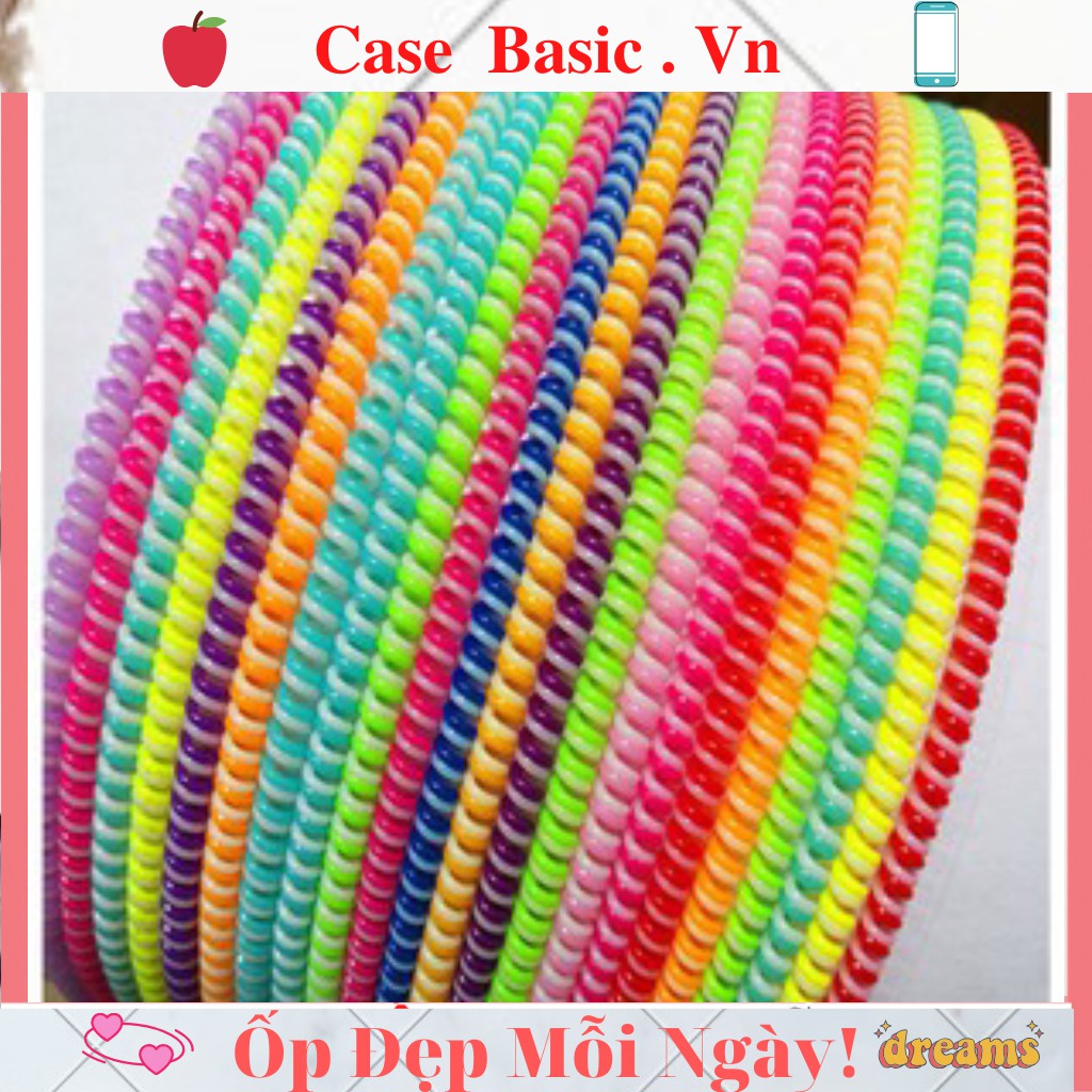 Dây quốn Sạc, Cáp, Tai Nghe Nhiều Màu Giá Rẻ (1 tai nghe 5 dây quấn)