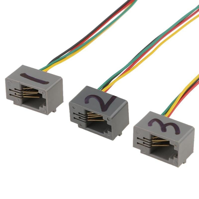 Dây Cáp Chuyển Đổi Cổng RJ9 4P4C Đực Sang 3 5mm Cái Với Giắc 3 5mm Sang RJ9