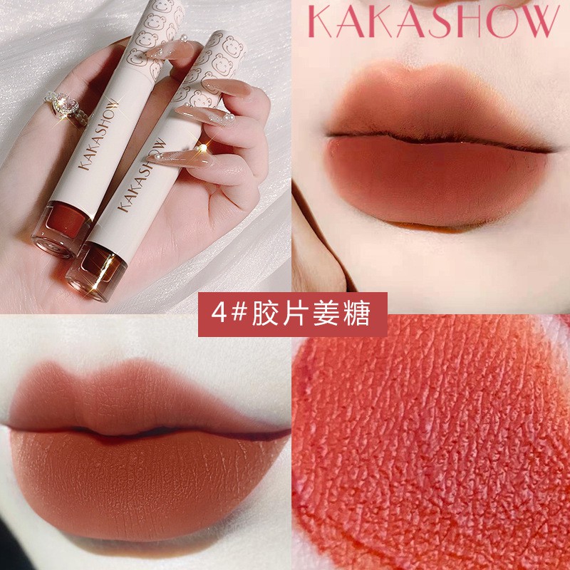 Son Kem Gấu KAKASHOW Mịn Lỳ Lâu Trôi Lovely Bear Lip Glaze
