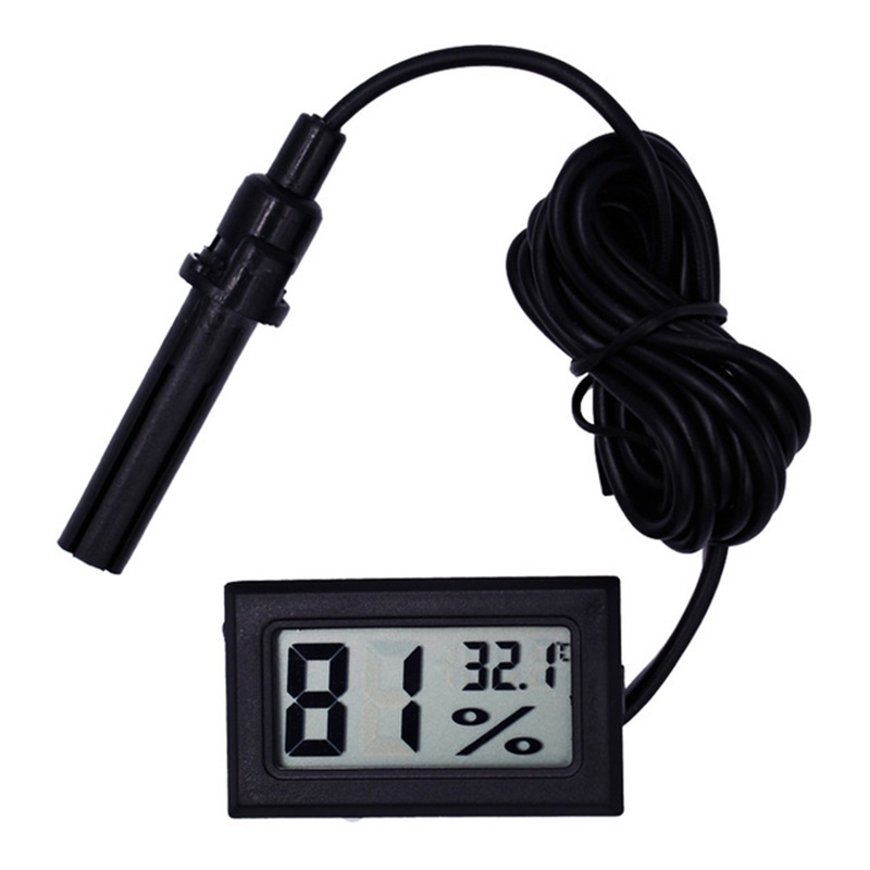 Bộ 2 Máy Đo Nhiệt Độ Và Độ Ẩm mini Màn Hình lcd Cho Tủ Lạnh