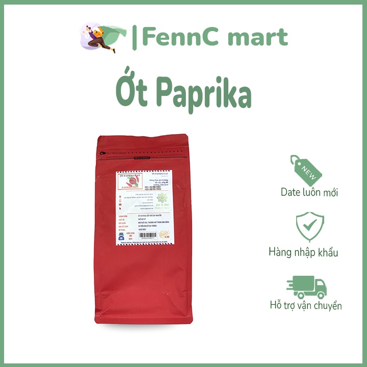 Ớt Paprika ớt cựa gà healthy giảm cân meal plan fitness gia vị ướp thịt nướng tạo màu tự nhiên vị cay ngọt 300g 500g