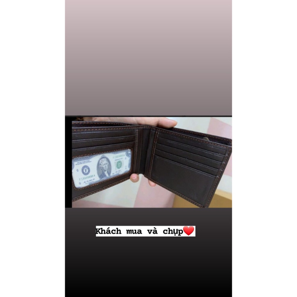 Ví Nam Da Thật 100% | Bóp Ngang Da Nam Tặng Kèm Hộp Cao Cấp | TRONBO Saka.Shop99